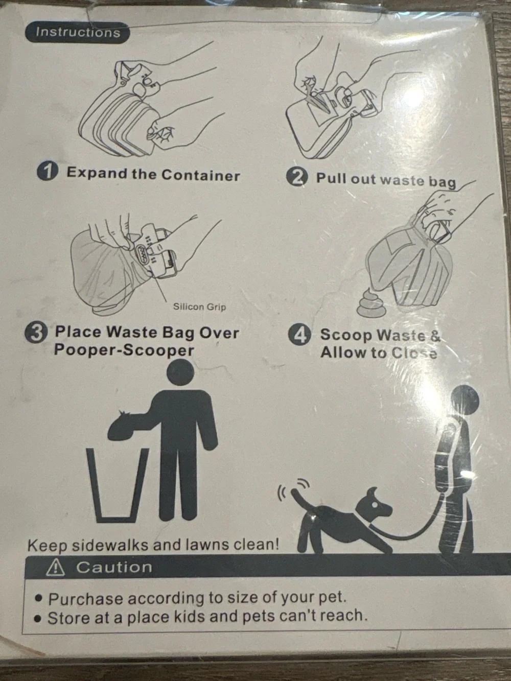 Qodascooper Large Dog Waste Bag Dispenser - Blue